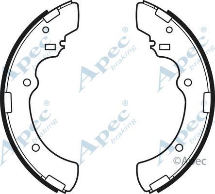 APEC BRAKING stabdžių trinkelių komplektas SHU464